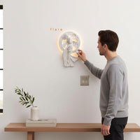 Wall Light | Theodora Sculptural Plaster Wall Sconce | Maximalist Greek Uplighter | Paintable | LED Included | Easy Fit | Handmade UK