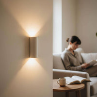Wall Light | Haven Plaster Wall Sconce | Boutique Bedroom Soft Glow Uplighter | Paintable | LED Included | Easy Fit | Handmade UK