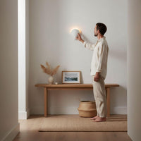 Wall Light | Neptune Shell Plaster Wall Sconce | Coastal Farmhouse Uplighter | Paintable | LED Included | Easy Fit | Handmade UK