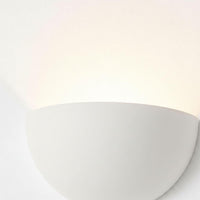 Wall Light | Luna Pebble Organic Plaster Wall Sconce | Wabi Sabi Sculptural Uplighter | Paintable | LED Included | Easy Fit | Handmade UK