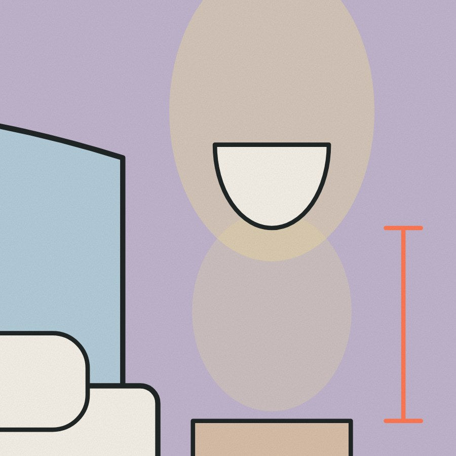 Wall lights either side of the bed free up the bedside table and light the page, not the room.