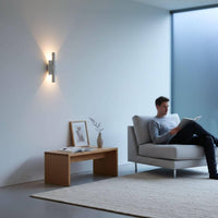 Wall Light | Triad Cylinder Bauhaus Plaster Wall Sconce | Architectural Uplighter | Paintable | LED Included | Easy Fit | Handmade UK