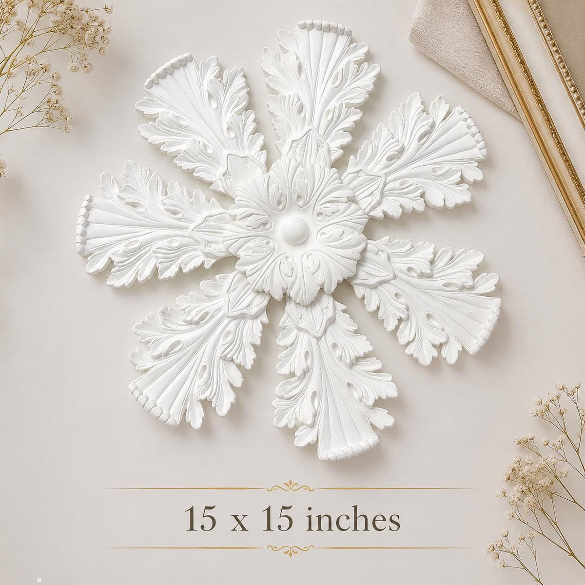 Victorian Ceiling Medallion | Ornate Plaster Ceiling Rose | Chandelier | 27 Inch – Balmoral