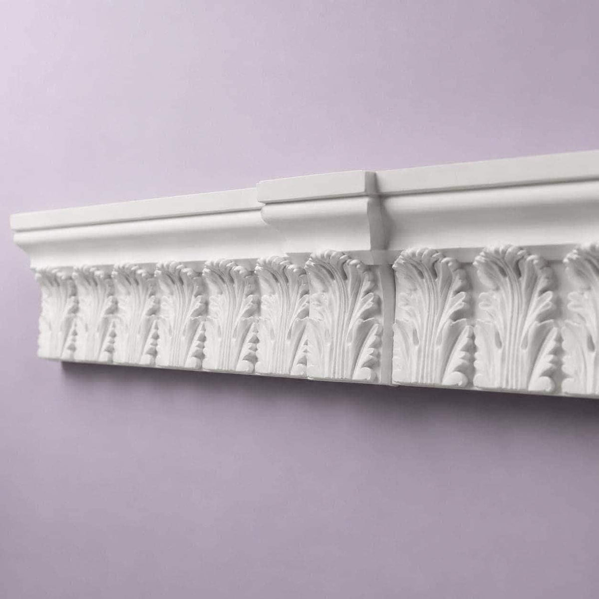 Acanthus Single Leaf Overdoor Pediment