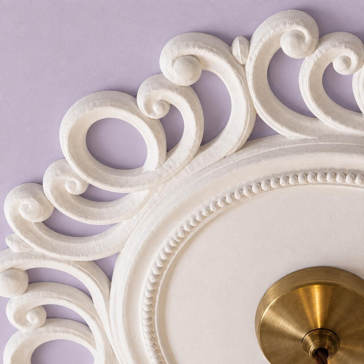 Regency Ceiling Medallion | Ornate Plaster Ceiling Rose | Pendant Light | 10 Inch – Carlton