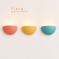 Wall Light | Luna Pebble Organic Plaster Wall Sconce | Wabi Sabi Sculptural Uplighter | Paintable | LED Included | Easy Fit | Handmade UK