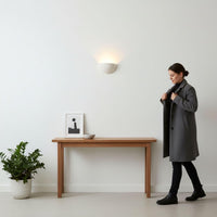 Wall Light | Luna Pebble Organic Plaster Wall Sconce | Wabi Sabi Sculptural Uplighter | Paintable | LED Included | Easy Fit | Handmade UK