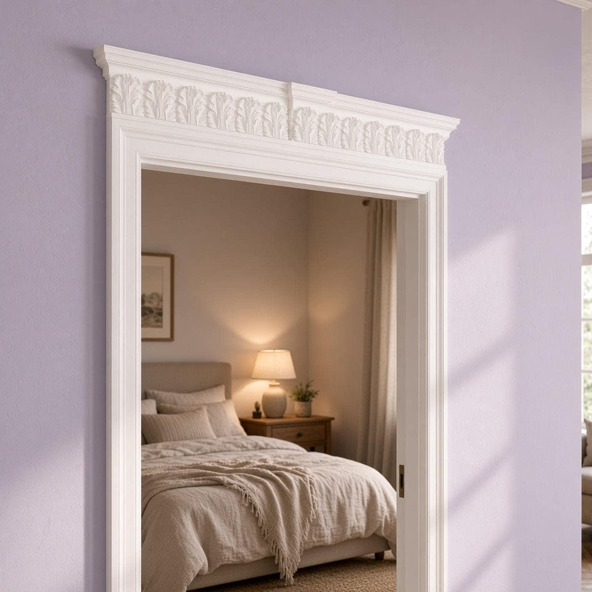 Acanthus Overdoor Pediment