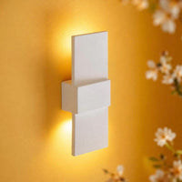Wall Light | Plaster Wall Sconce | Boutique Bedroom Soft Glow Uplighter | Paintable | LED Included | Easy Fit | Handmade UK