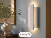 Wall Light | Hadrian Organic Modern Plaster Wall Sconce | Soft Uplighter | Paintable | LED Included | Easy Fit | Handmade UK