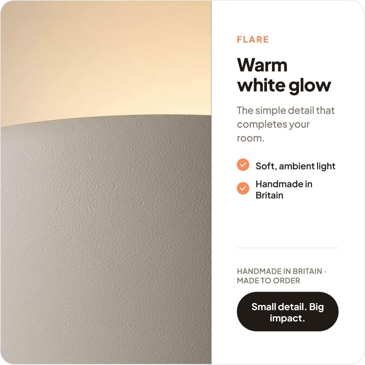 Luna Pebble Wall Light