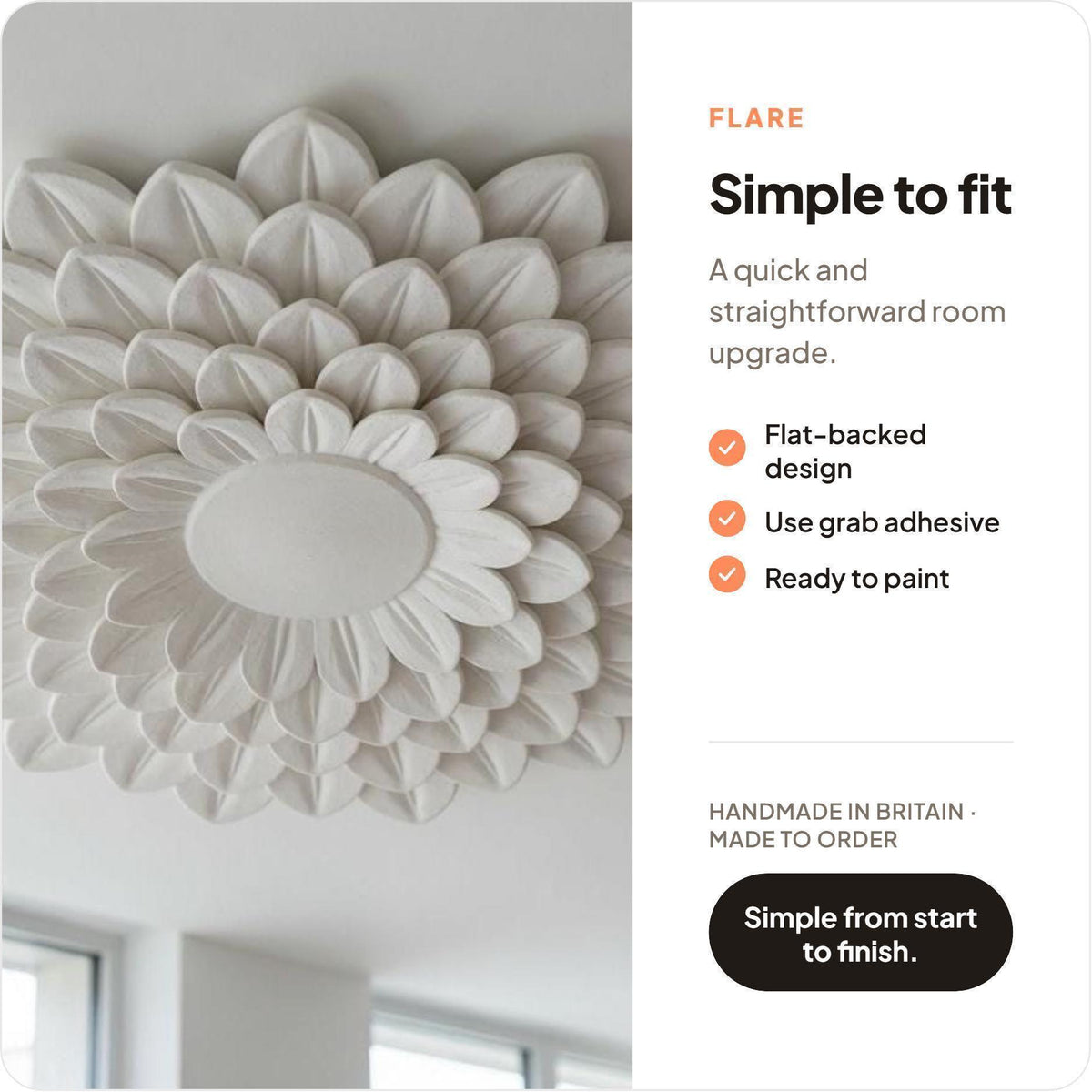 Leaf Ceiling Rose