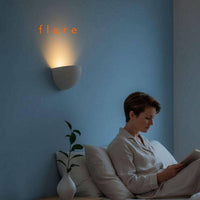 Wall Light | Luna Pebble Organic Plaster Wall Sconce | Wabi Sabi Sculptural Uplighter | Paintable | LED Included | Easy Fit | Handmade UK