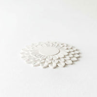 Ceiling Rose | Dahlia Floral Plaster Medallion | Regency Botanical Detail | Paintable | Easy Fit | Handmade UK