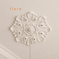 Ceiling Rose | Regency Scroll Plaster Medallion | Decorative Ceiling Detail | Paintable | Easy Fit | Handmade UK