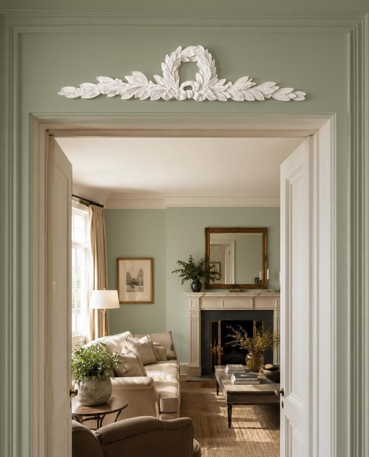 Laureate Overdoor Pediment