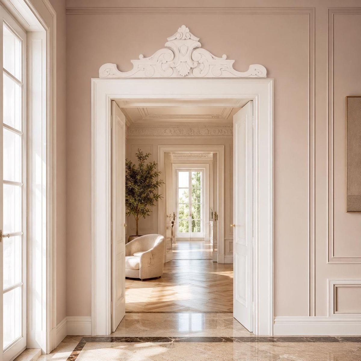 Versailles Overdoor Pediment