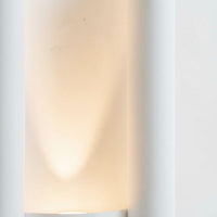 Wall Light | Throne Twin Column Plaster Wall Sconce | Art Deco Dual Uplighter | Paintable | LED Included | Easy Fit | Handmade UK