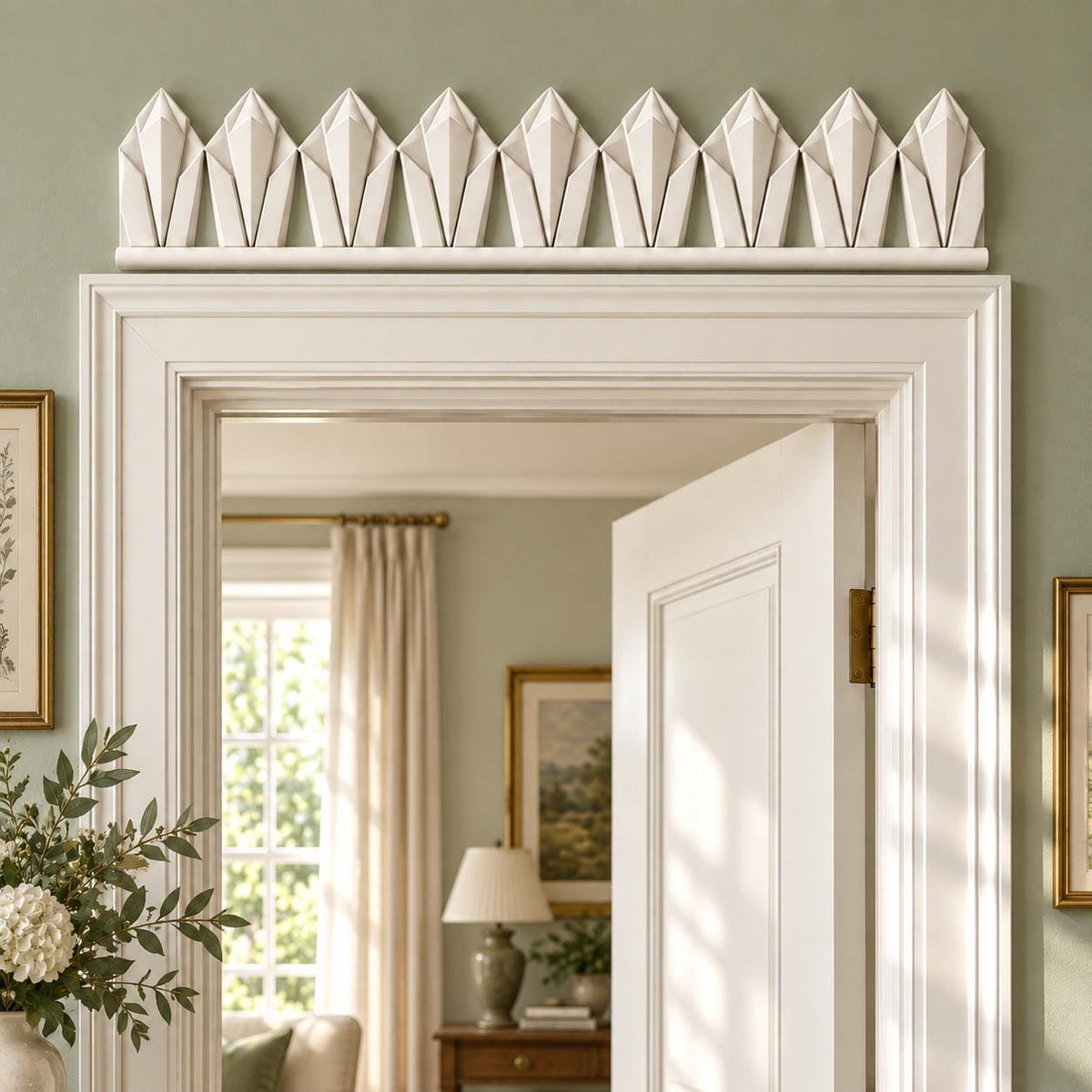 Art Deco Overdoor Pediment