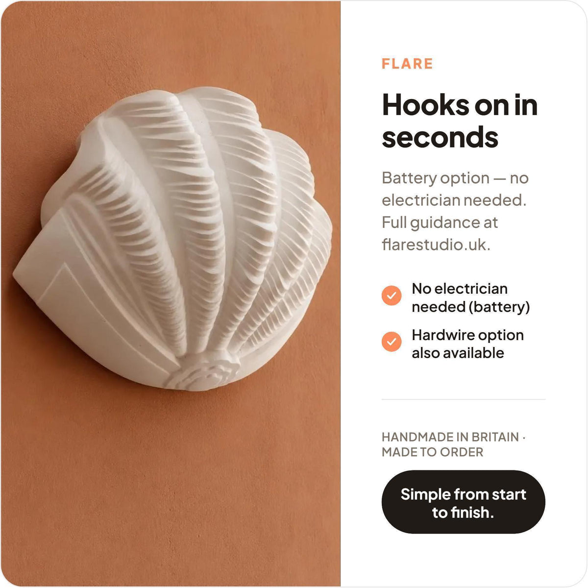 Shell Wall Light