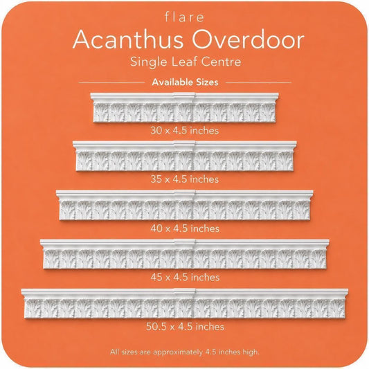 Acanthus Overdoor Pediment