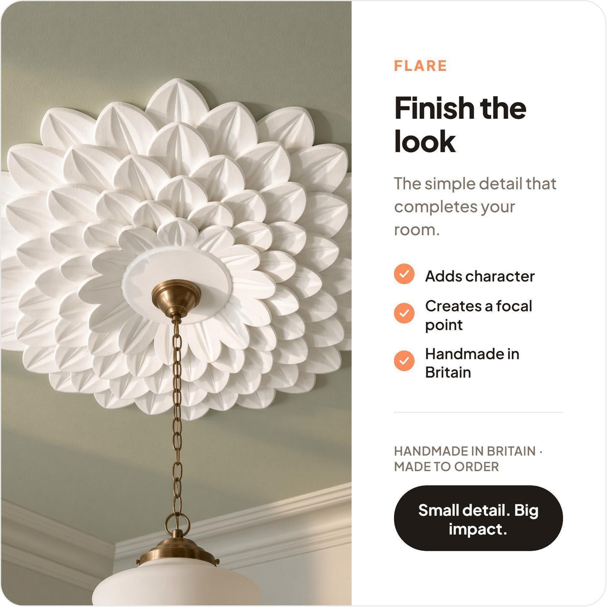 Leaf Ceiling Rose