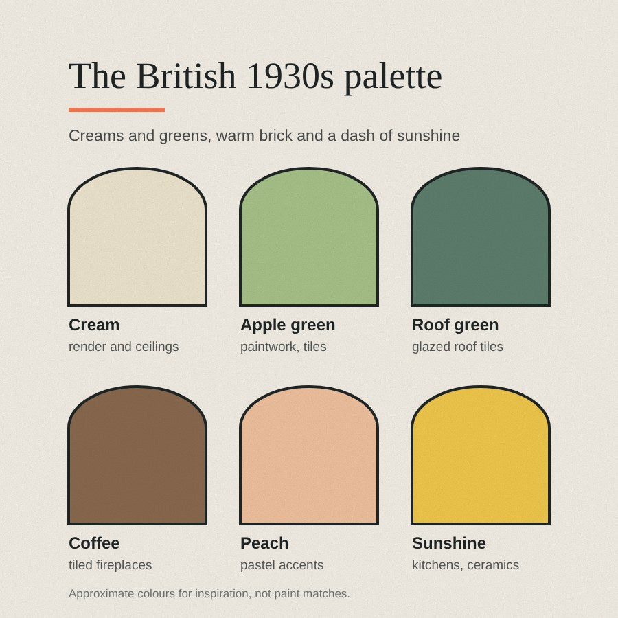 The British 1930s palette